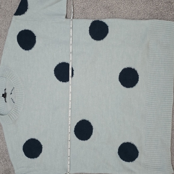 Spongy Crew-Neck Sweater With Whimsical Polka Dots - Picture 7 of 7